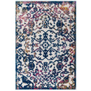 Reflect Primrose Ornate Floral Lattice 8x10 Indoor/Outdoor Area Rug