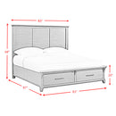 Montrose Storage Bedroom Set in Espresso & Brown