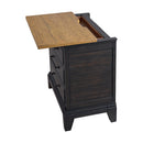 Montrose Nightstand with Charger & Sensor Light in Espresso & Brown - Michael's Discount Furniture