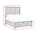 Montrose Storage Bedroom Set in Espresso & Brown