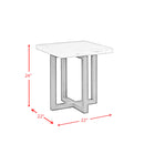 Morris 2PC Occasional Marble Table Set in White - Michael's Discount Furniture