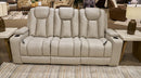 Elevate Edges Reclining Sofa with Drop Down Table - Michael's Discount Furniture