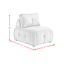 Nahla Modular Chair in Marine Rose - Michael's Discount Furniture