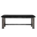 Nathan Bench W/Pu Padded Seat - Michael's Discount Furniture