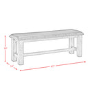 Nathan Bench W/Pu Padded Seat - Michael's Discount Furniture