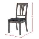 Nathan Fan Back Chair W/Pu Seat (2 Per Pack)