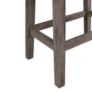Oak Lawn Grey Bar Table Single Pack (Table + 3 Tan Fabric Stools) - Michael's Discount Furniture