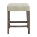 Oak Lawn Grey Bar Table Single Pack (Table + 3 Tan Fabric Stools) - Michael's Discount Furniture
