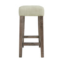 Oak Lawn Grey Bar Table Single Pack (Table + 3 Tan Fabric Stools) - Michael's Discount Furniture