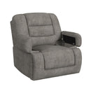 Odessa P3 Recliner W/Heat Massage, zero gravity, memory foam in Amount Grey - Michael's Discount Furniture