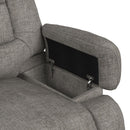 Odessa P3 Recliner W/Heat Massage, zero gravity, memory foam in Amount Grey - Michael's Discount Furniture