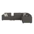 Options One 7PC Living Room Set in Palmer Plus Ash - Michael's Discount Furniture