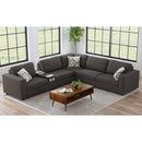 Options One LHF Chair in Palmer Plus Ash with 1 Pillow 20"ÔøΩ - Michael's Discount Furniture