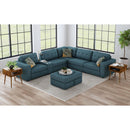 Options One 7PC Living Room Set in Palmer Plus Teal - Michael's Discount Furniture