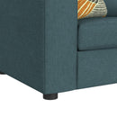 Options One 9PC Living Room Set in Palmer Plus Teal - Michael's Discount Furniture