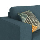 Options One 8PC Living Room Set in Palmer Plus Teal with Media Console - Michael's Discount Furniture