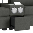 Options One 8PC Living Room Set in Palmer Plus Ash with Media Console - Michael's Discount Furniture
