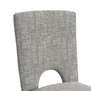 Oregon Counter Side Chair with Grey Fabric in Black (2 Per Carton) - Michael's Discount Furniture