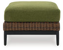 Horizon Hall Outdoor Ottoman with Cushion