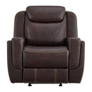 Panther Glider Motion Recliner in Neono Brown - Michael's Discount Furniture