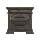 Park Ridge 3-Drawer Nightstand in Charcoal - Michael's Discount Furniture
