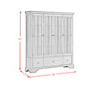 Phillipe Complete Curio in Cherry - Michael's Discount Furniture