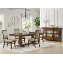 Phillipe Standard Height Dining Set in Cherry-Table and Four Chairs - Michael's Discount Furniture
