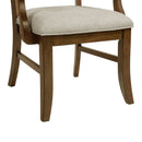 Phillipe Dining Arm Chair with Grey Fabric in Cherry (2 Per Carton) - Michael's Discount Furniture