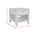 Phillipe 3PC Occasional Table Set in Cherry-Coffee Table & Two End Table - Michael's Discount Furniture