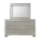 Platinum Dresser&Mirror Set - Michael's Discount Furniture