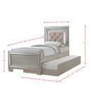 PLATINUM YOUTH PLATFORM W/ TRUNDLE BEDROOM SET - Michael's Discount Furniture