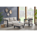 Playa Chair - Dark Grey and Olefin Beige (2 Per Carton) - Michael's Discount Furniture