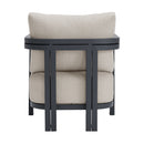 Playa Chair - Dark Grey and Olefin Beige (2 Per Carton) - Michael's Discount Furniture