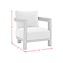 Playa Chair - Dark Grey and Olefin Beige (2 Per Carton) - Michael's Discount Furniture