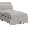 Pluto Chair with kidney pillow, Klik Klak and Pop up in Coronado Grey - Michael's Discount Furniture