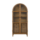 Portico Display Cabinet in Brown Oak - Michael's Discount Furniture