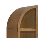 Portico Display Cabinet in Brown Oak - Michael's Discount Furniture