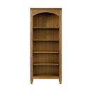 Portico Open Bookcase in Brown Oak - Michael's Discount Furniture