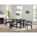 Portland Rectangular Dining Table in Black - Michael's Discount Furniture