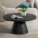Portland Round Coffee Table in Black - Michael's Discount Furniture
