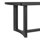 Portland Standard Height Dining Set in Black-Rectangular Table and Four Chairs - Michael's Discount Furniture