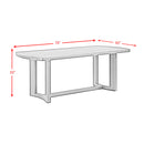 Portland Standard Height Dining Set in Black-Rectangular Table and Four Chairs - Michael's Discount Furniture