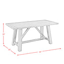 Renegade 64" 6pc Dining Set(Kd) - Michael's Discount Furniture