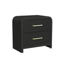 Ridgemont Storage Bedroom Set in Black with Grain - Michael's Discount Furniture