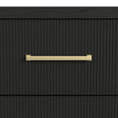 Ridgemont Storage Bedroom Set in Black with Grain - Michael's Discount Furniture