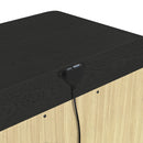 Ridgemont Storage Bedroom Set in Black with Grain - Michael's Discount Furniture