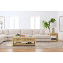 Ridgemont End Table with USB in Natural - Michael's Discount Furniture