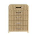 Ridgemont 5-Drawer Chest in Natural - Michael's Discount Furniture