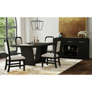 Ridgemont Rectangular Dining Table in Black with Grain - Michael's Discount Furniture