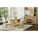 Ridgemont Standard Height Dining Set in Natural-Table and Four Chairs - Michael's Discount Furniture